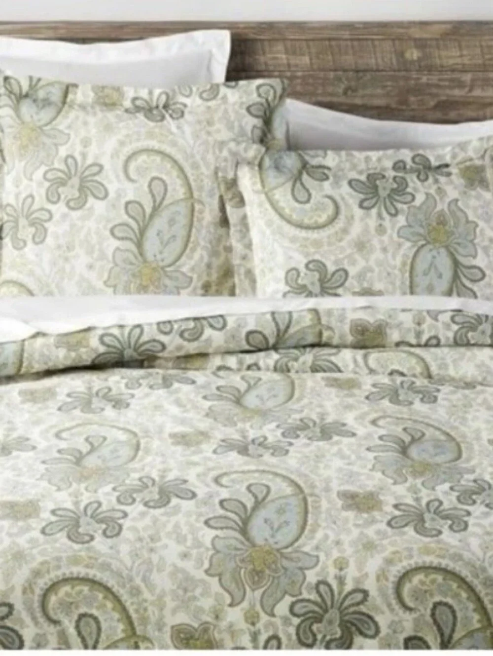 2pc Pottery Barn Charlie King/Cal King Duvet Cover + 1 King Sham